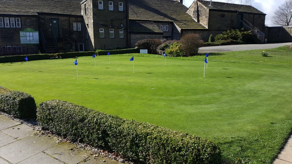 The Practice Putting Green at West Bradford Golf Club