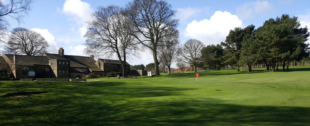 The Practice Chipping Green, complete with bunker at West Bradford Golf Club