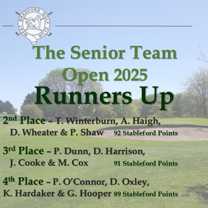 Winners Posters 2025 Senior Team Open Runners Up