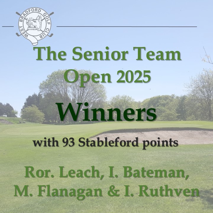Winners Posters 2025 Senior Team Open – Winners