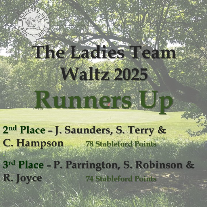 Runners Up 2025 Ladies Waltz